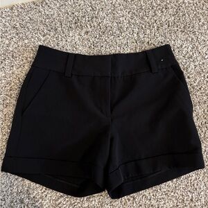 Express Black High-Waist Tailored Shorts